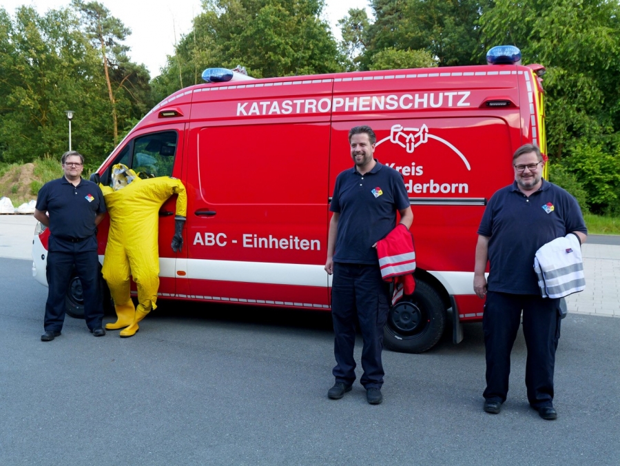 ABC-Einheit des Kreises Paderborn bei der Europameisterschaft auf Schalke dabei Foto: Ralph Meyer